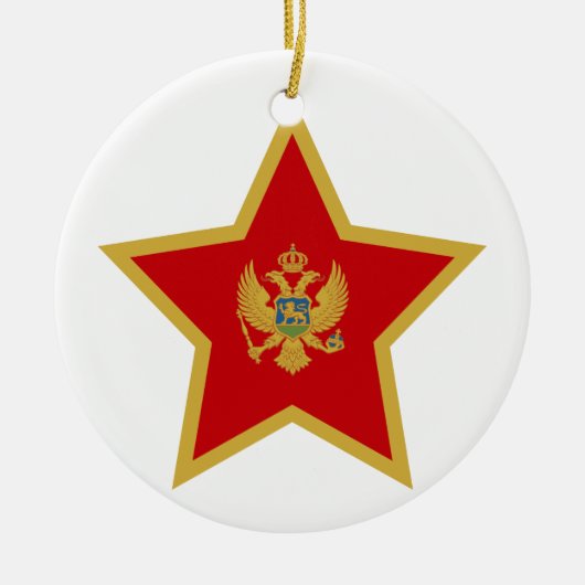 Montenegro-Stern Keramikornament (Vorne)