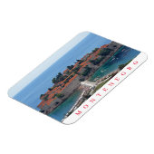 Montenegro Sveti Stefan Panorama-Ansichtsmagnet Magnet (Linke Seite)