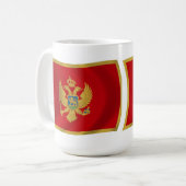 Montenegro Tasse der Flagge (Vorderseite Links)