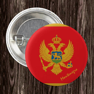 Montenegro-Taste, patriotische Flagge Montenegro Button