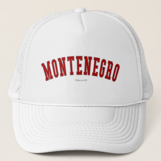 Montenegro Truckerkappe (Vorderseite)