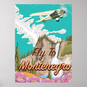 Montenegro Vintages Flugplakat Poster