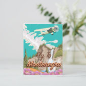 Montenegro Vintages Flugplakat Postkarte (Stehend Vorderseite)