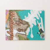 Montenegro Vintages Flugplakat Puzzle (Horizontal)