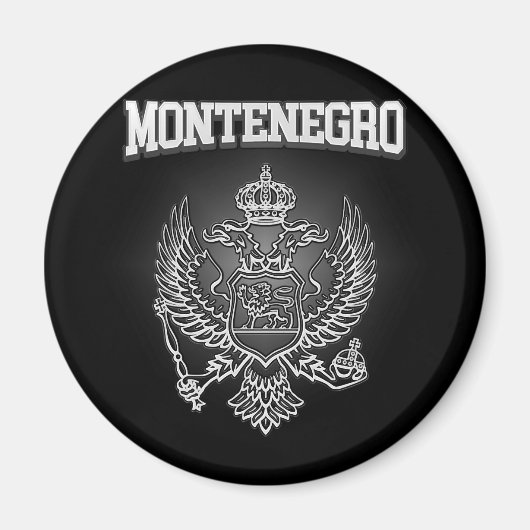 Montenegro-Wappen Magnet (Vorne)