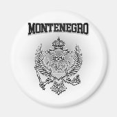 Montenegro-Wappen Magnet (Vorne)