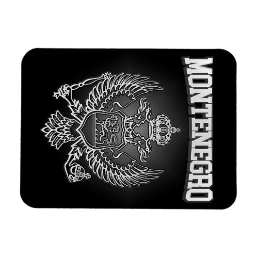 Montenegro-Wappen Magnet (Horizontal)