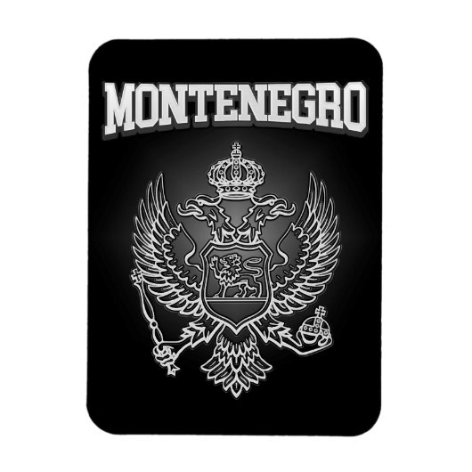 Montenegro-Wappen Magnet (Vertikal)