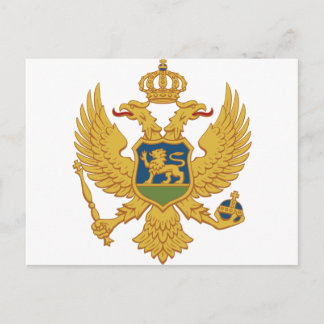 Montenegro-Wappen Postkarte