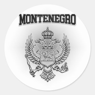 Montenegro-Wappen Runder Aufkleber