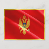 Montenegro - Waving Flag - Postkarte (Vorderseite)