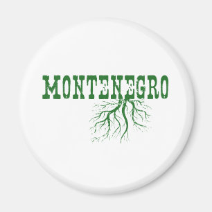 Montenegro wurzelt grüne Wort-Kunst Magnet