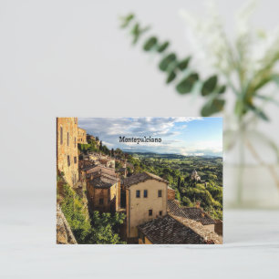 Montepulciano, Toskana, Italien Feiertagspostkarte