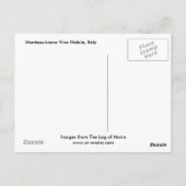 Montepulciano Vino Nobile, Italien Postkarte (Rückseite)