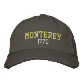 Monterey 1770 bestickte baseballkappe