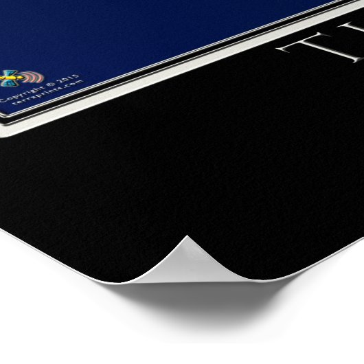 Monterey Bay California Satellite Poster Map (Ecke)