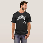 Monterey Bay, California Whale Kontur - Reisen T-Shirt (Vorne ganz)