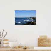Monterey Bay Coastline, breites Foto Poster (Küche)
