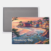 Monterey Bay Kalifornien Magnet (Vorderseite/Rückseite)
