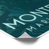 Monterey Bay Marine Sanctuary, Otter Poster (Ecke)