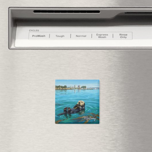 Monterey Bay Sea Otter California Travel Magnet (In Situ (Geschirrspüler))