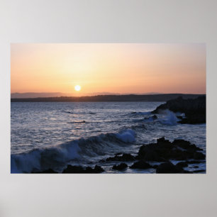 Monterey Bay, Seascape Sunrise Foto (3 von 5) Poster