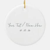 Monterey Beach California Retro Sunset Souvenirs Keramik Ornament (Hinten)