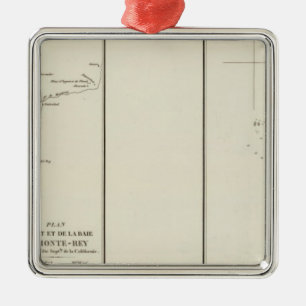 Monterey-Bucht, Kalifornien Ornament Aus Metall