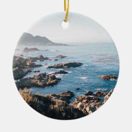 Monterey-Bucht Keramik Ornament (Vorne)