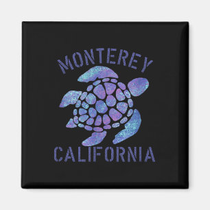 Monterey, Ca Beach Design, Tribal Turtle Geschenk Magnet