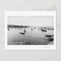 Monterey, CA - Bucht mit Hunderten von Holzbooten