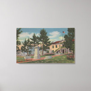 Monterey, CA - Colton Hall View und Grounds Leinwanddruck