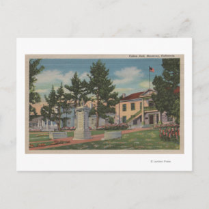 Monterey, CA - Colton Hall View und Grounds Postkarte