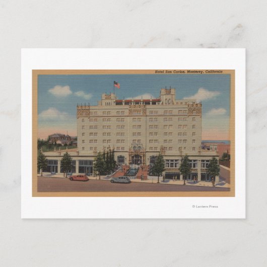 Monterey, CA - Hotel San Carlos View Postkarte (Vorderseite)