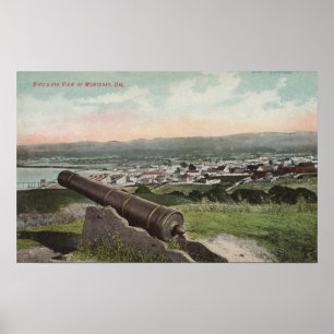 Monterey, CA - Vogelperspektive von Monterey Poster