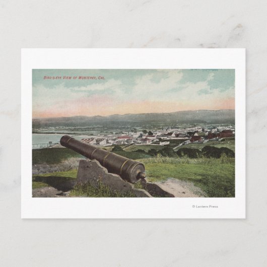 Monterey, CA - Vogelperspektive von Monterey Postkarte (Vorderseite)
