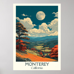 Monterey California Art Print   Landschaftliche Bu Poster
