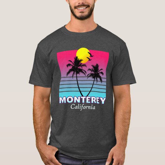 Monterey California Beach Summer Souvenir Oversize T-Shirt (Vorderseite)