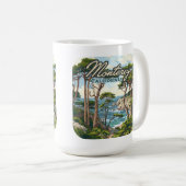 Monterey California Cypress Trees Ocean Coast Kaffeetasse (VorderseiteRechts)