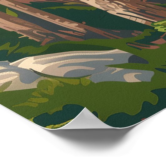 Monterey California Cypress Trees Ocean Coast Poster (Ecke)