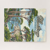 Monterey California Cypress Trees Ocean Coast Puzzle (Horizontal)
