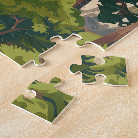 Monterey California Cypress Trees Ocean Coast Puzzle (Seite)