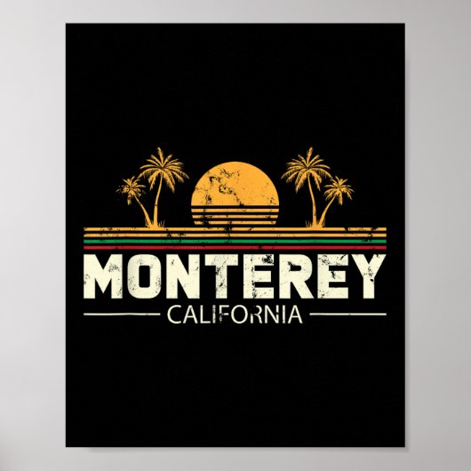 Monterey California Geschenk für einen Strand oder Poster (Vorne)