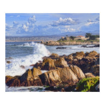 Monterey California Landschaftlich Coast Poster