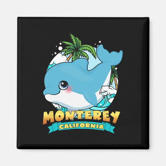 Monterey California Niedlich Ba Magnet (Vorne)