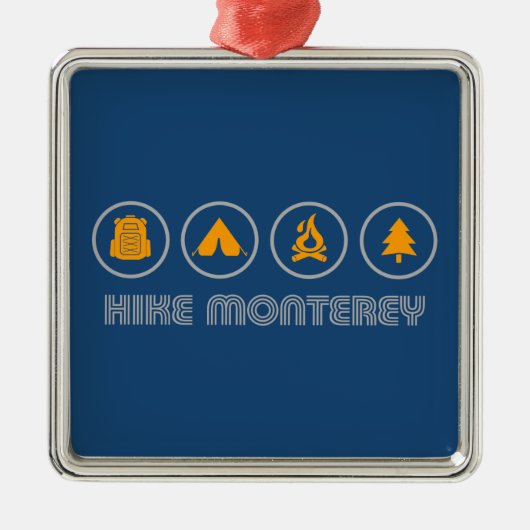 Monterey California Ornament Aus Metall (Vorne)