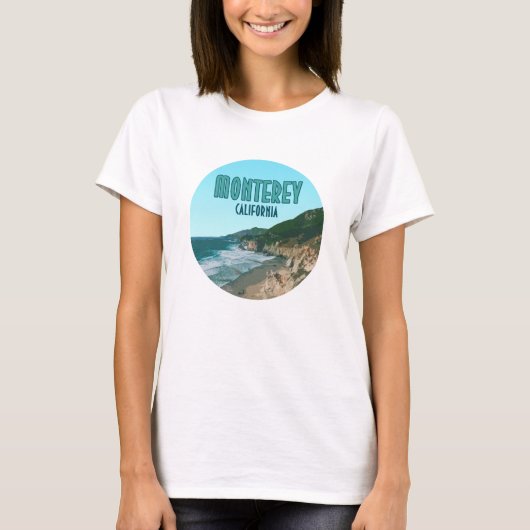 Monterey California Pacific Coast Highway T-Shirt (Vorderseite)