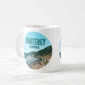 Monterey California Pacific Coast Highway Vintag Kaffeetasse (Vorderseite Links)