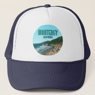 Monterey California Pacific Coast Highway Vintag Truckerkappe