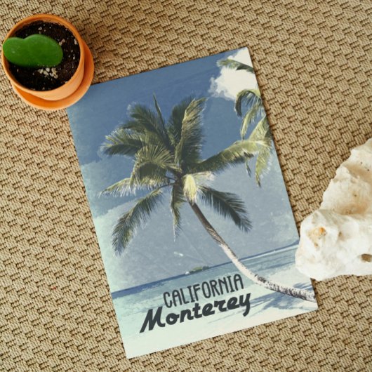 Monterey California Vintag Beach Travel Art Postkarte